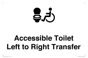 Accessible Toilet with Left to Right Transfer